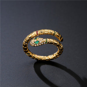 Gold Snake Rings (Adjustable)