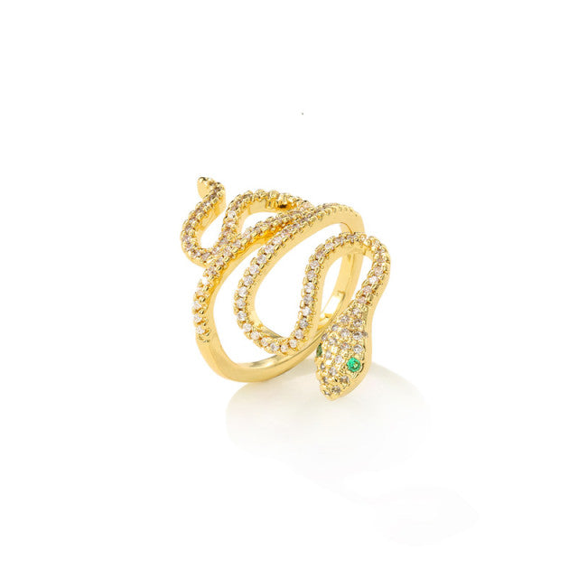 Gold Snake Rings (Adjustable)