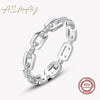 Chain Charm -  Sterling Ring