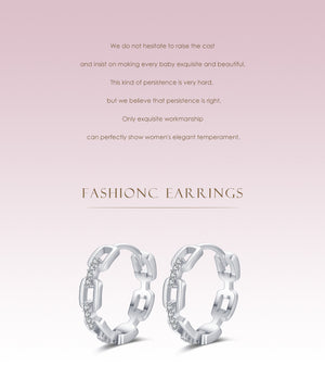 Chain Sterling Earrings (925 Silver)