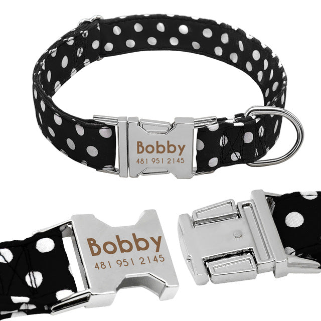 Spot ID/Name Collars - Dog (Adjustable)
