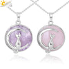 Natural Moon Charm - Cat Necklace