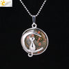 Natural Moon Charm - Cat Necklace