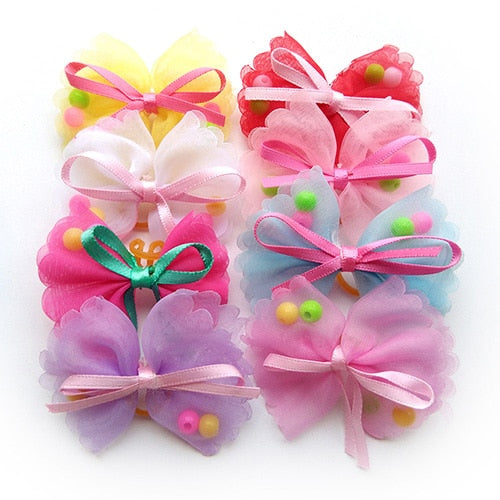  Lace & Bows - Pet Hair Grooming (20pcs), Pet Hair Clips, Darlingg Doggy Store, Miss Molly & Co. - Miss Molly & Co.